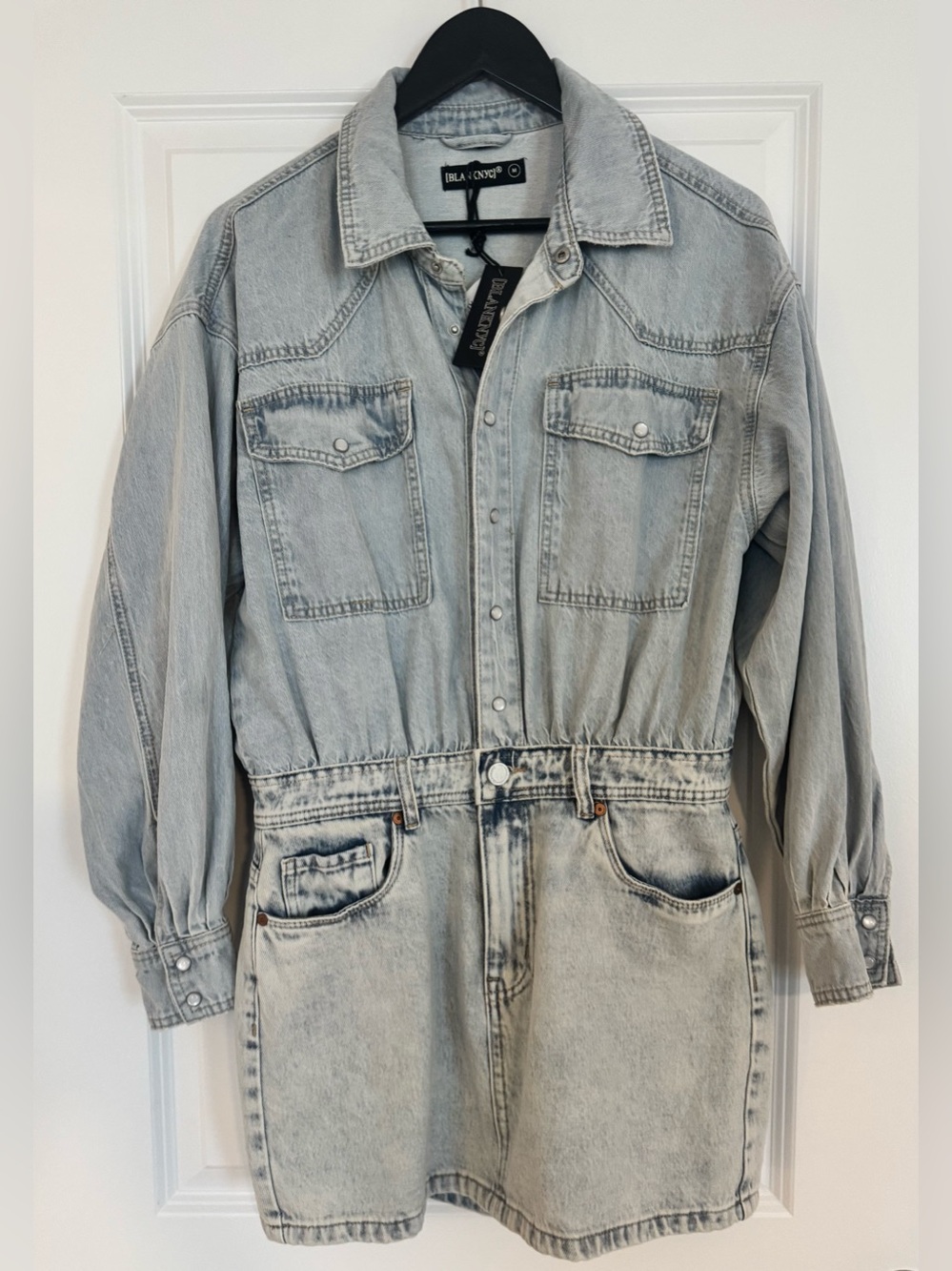 NWT!! Blank NYC/Light Wash Denim Dress/ Medium - Picture 4 of 8